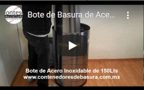 Contenedor de basura Dust con tapa y ruedas Plastic Omnium